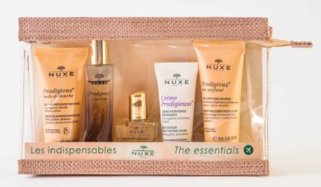 Trousse cosmétique transparente sur-mesure finition cousue