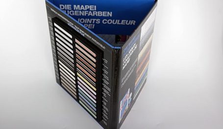 Mustermappe und POS-Display für Fugenmuster und Silikone von Design Duval