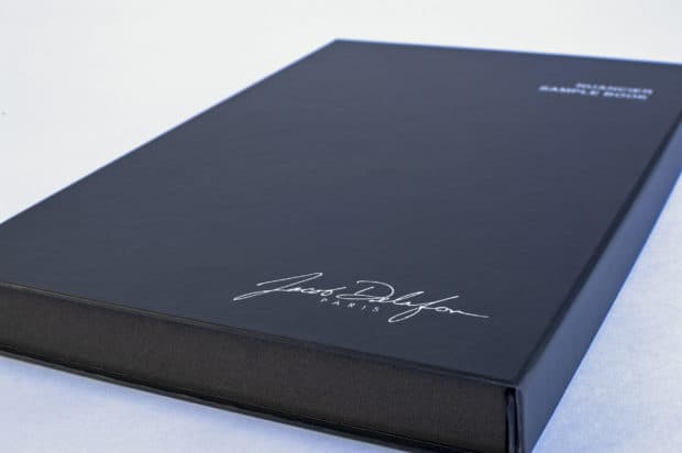 Embossed silver gilding on the box for high quality effect