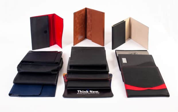 A wide choice of materials for your bespoke log book folder