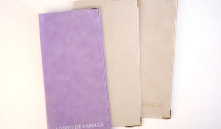 Etui livret de famille haut de gamme