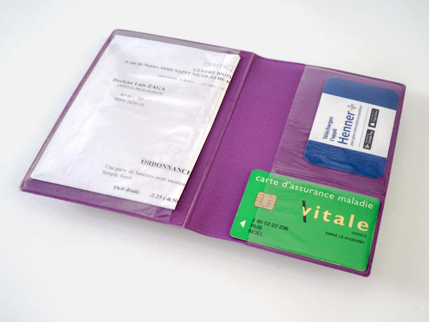 Porte carte vitale personnalisé