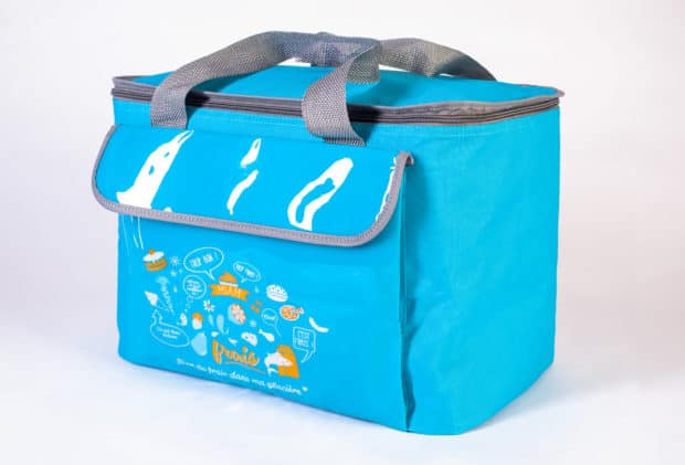 Glacière 30L sur-mesure en textile souple avec doublure