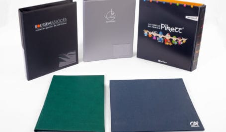 Bespoke PVC folders, ring binders or file boxes