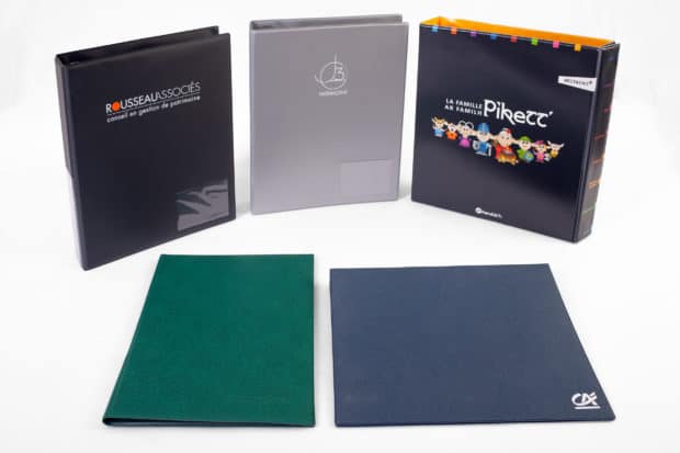 Bespoke PVC folders, ring binders or file boxes