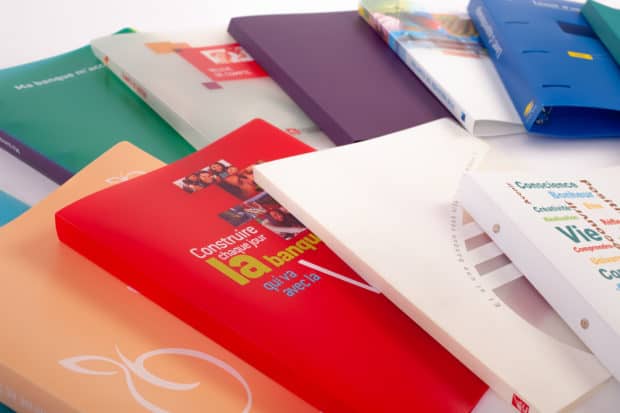 Exclusive custom-made polypropylene folders, ring binders or file boxes