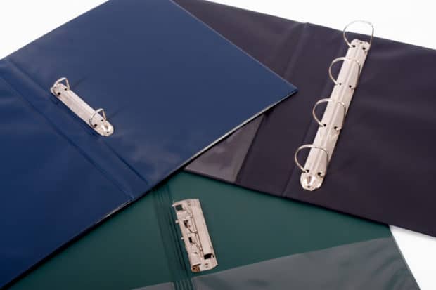 PVC folders with combi-, ring or lever arch mechanism