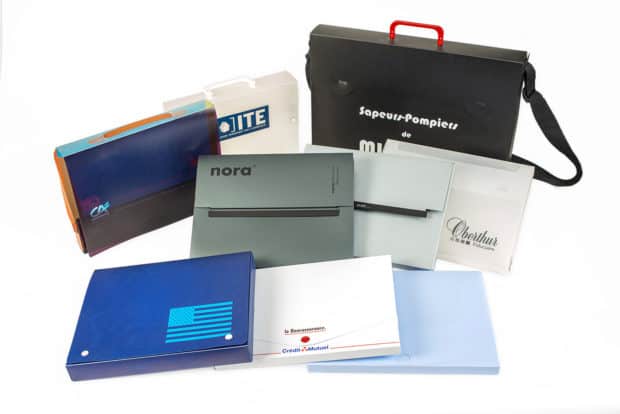 Exclusive polypropylene or Priplak promotional and presentation cases