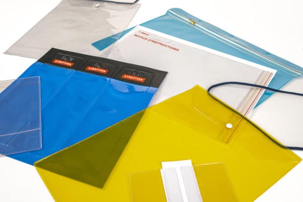 Custom-made PVC price tags, poster pockets, wallets, suspended pockets