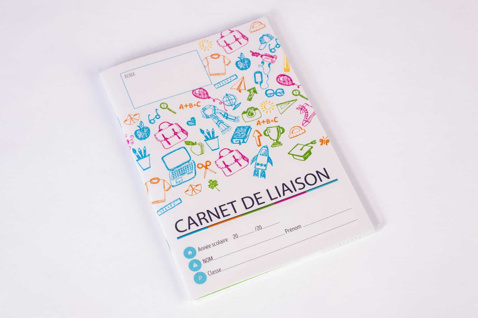 Page De Garde De Carnet De Liaison College D'art Couverture polypro pour cahier et carnet de liaison - Design Duval