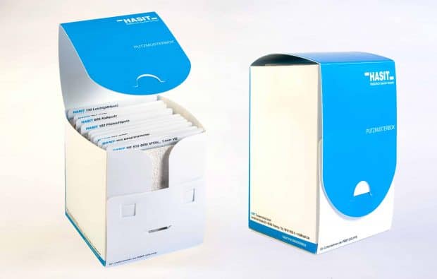 Original PP colour chart case for coating samples in A6 format